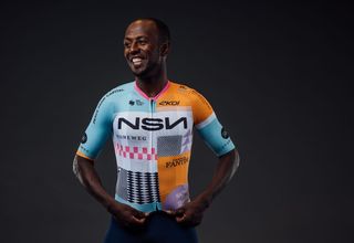 Biniam Girmay shows off new NSN Cycling Team kit on New Year's Day