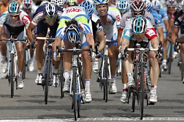 Andre Greipel (Omega-Pharma Lotto) had to settle for second place
