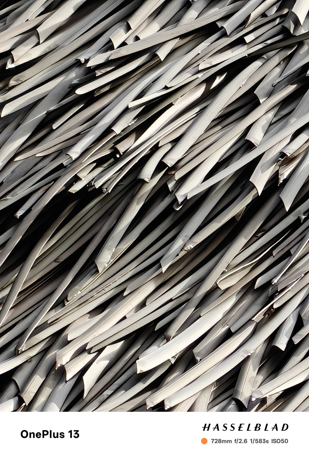Close up of a thatched beach canopy