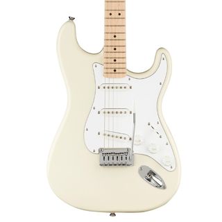 A Squier Affinity Series Strat electric guitar