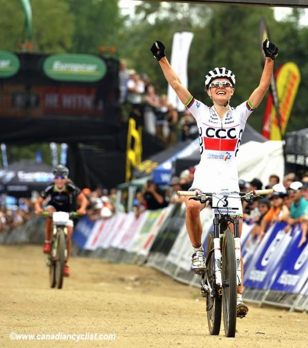 Maja Wloszczowska (CCC Polkowice) wins the opening World Cup in Pietermaritzburg, South Africa