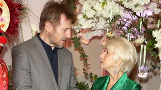 Liam Neeson and Dame Helen Mirren attend the Reinvented and Reimagined Mandarin Oriental Hyde Park