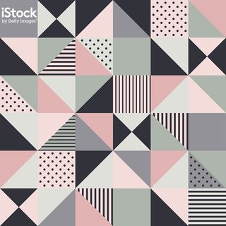 Seamless pink geometric pattern