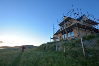 a self build on a rural plot of land