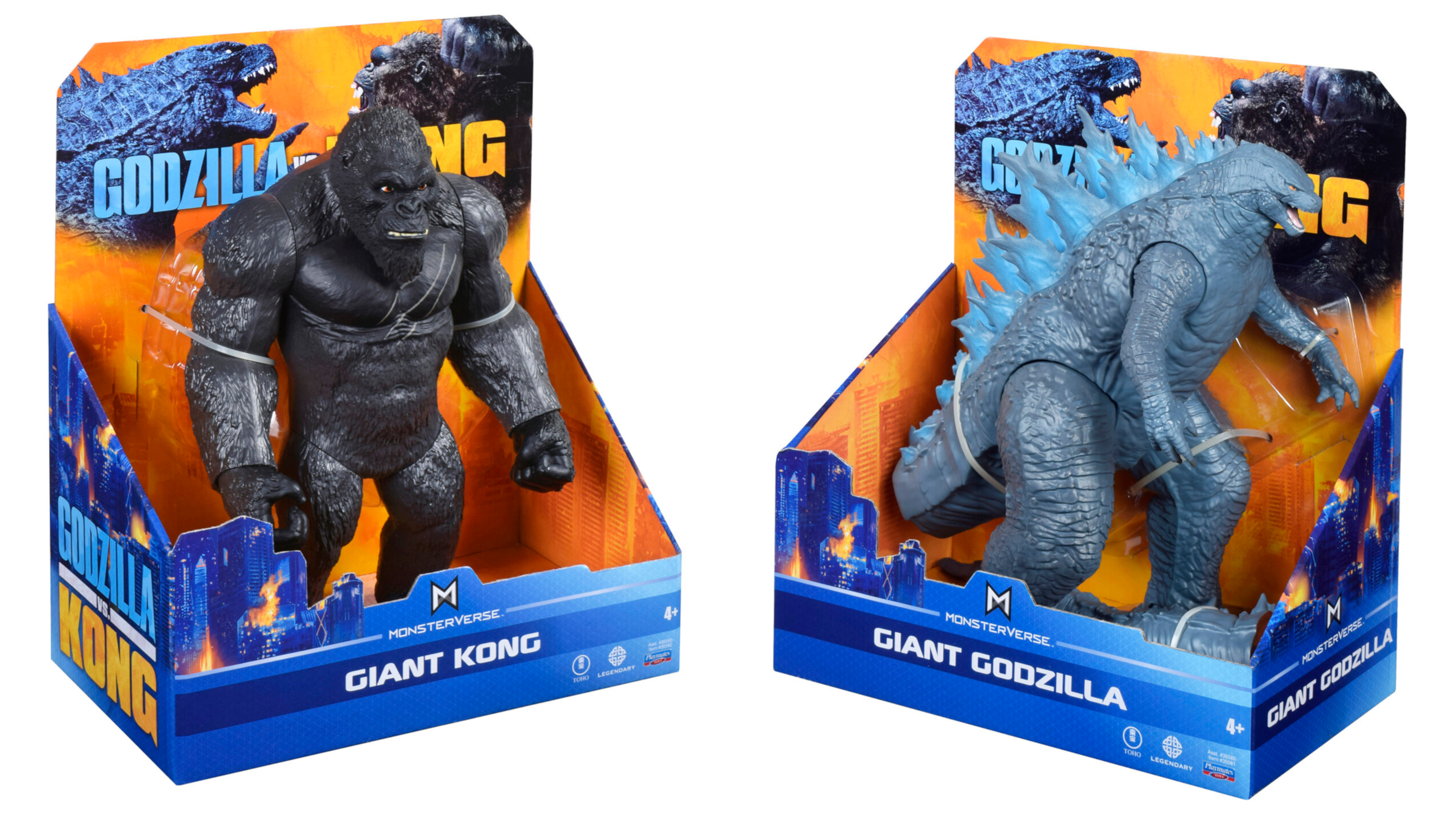 11" figures of Godzilla and Kong.