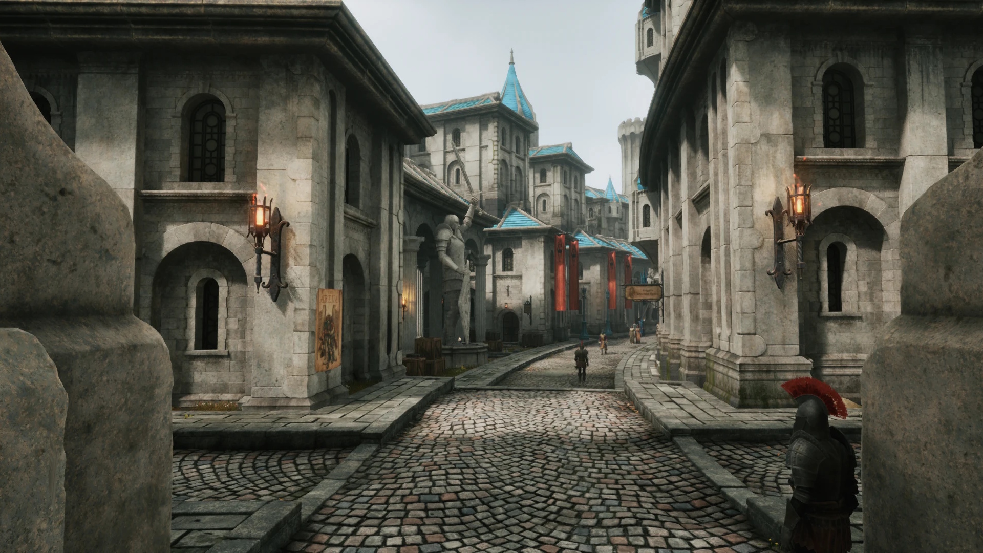 Imperial City in Oblivion Remastered with the ImpeREAL City mod activated