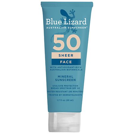 Blue Lizard Sheer Face Spf 50 Lotion