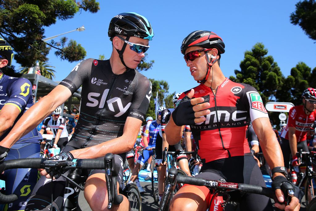 Chris Froome (Team Sky) and Richie Porte (BMC)