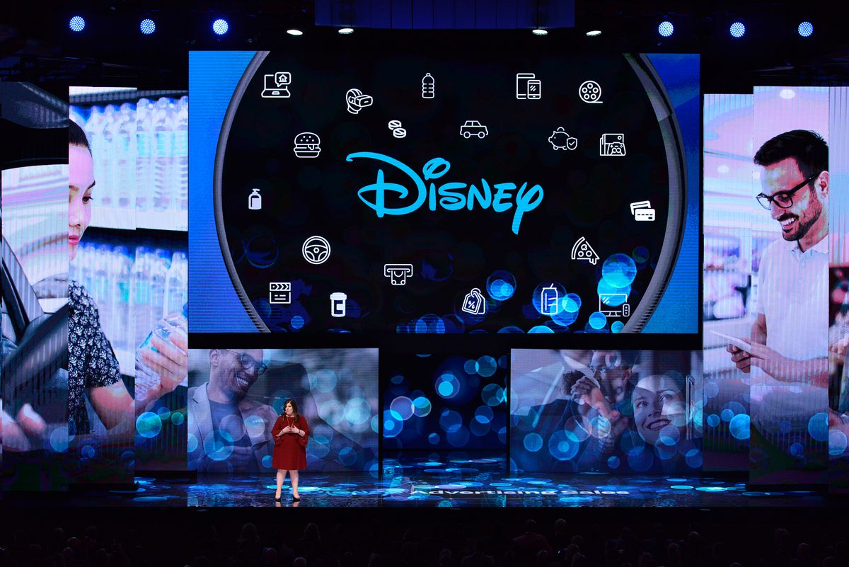 Rita Ferro, president of Disney Ad Sales, during Disney&#039;s 2019 upfront presentation.