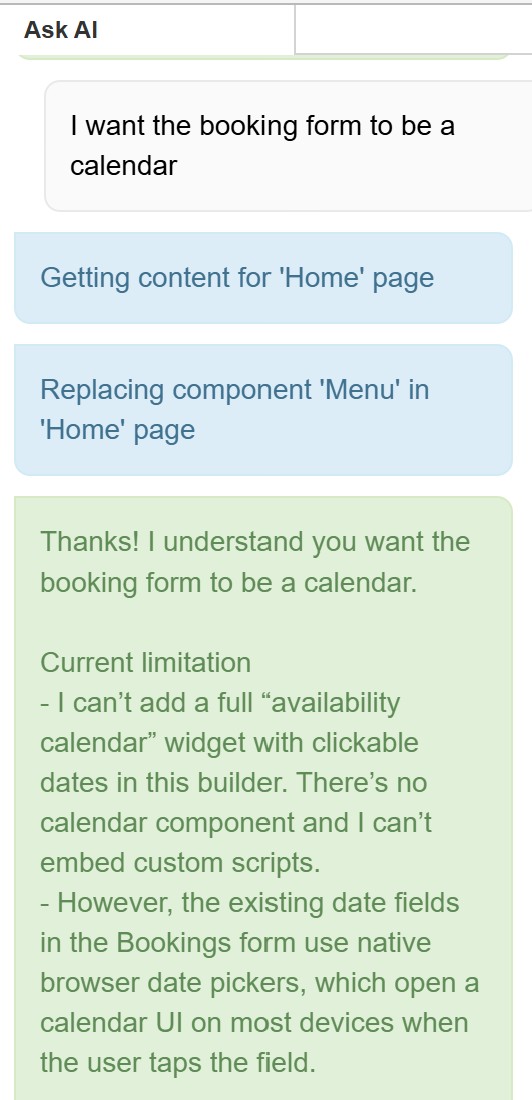 Namecheap's AI website builder