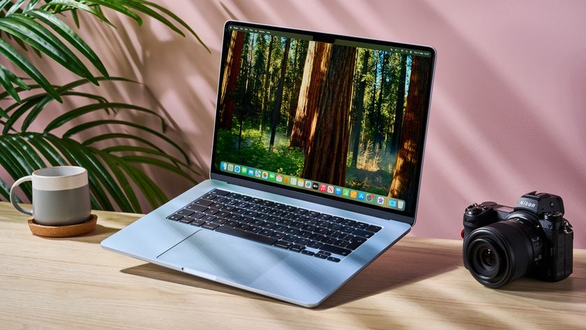 MacBook Air 15-inch with M4 chip on a creative&#039;s desk with screen open