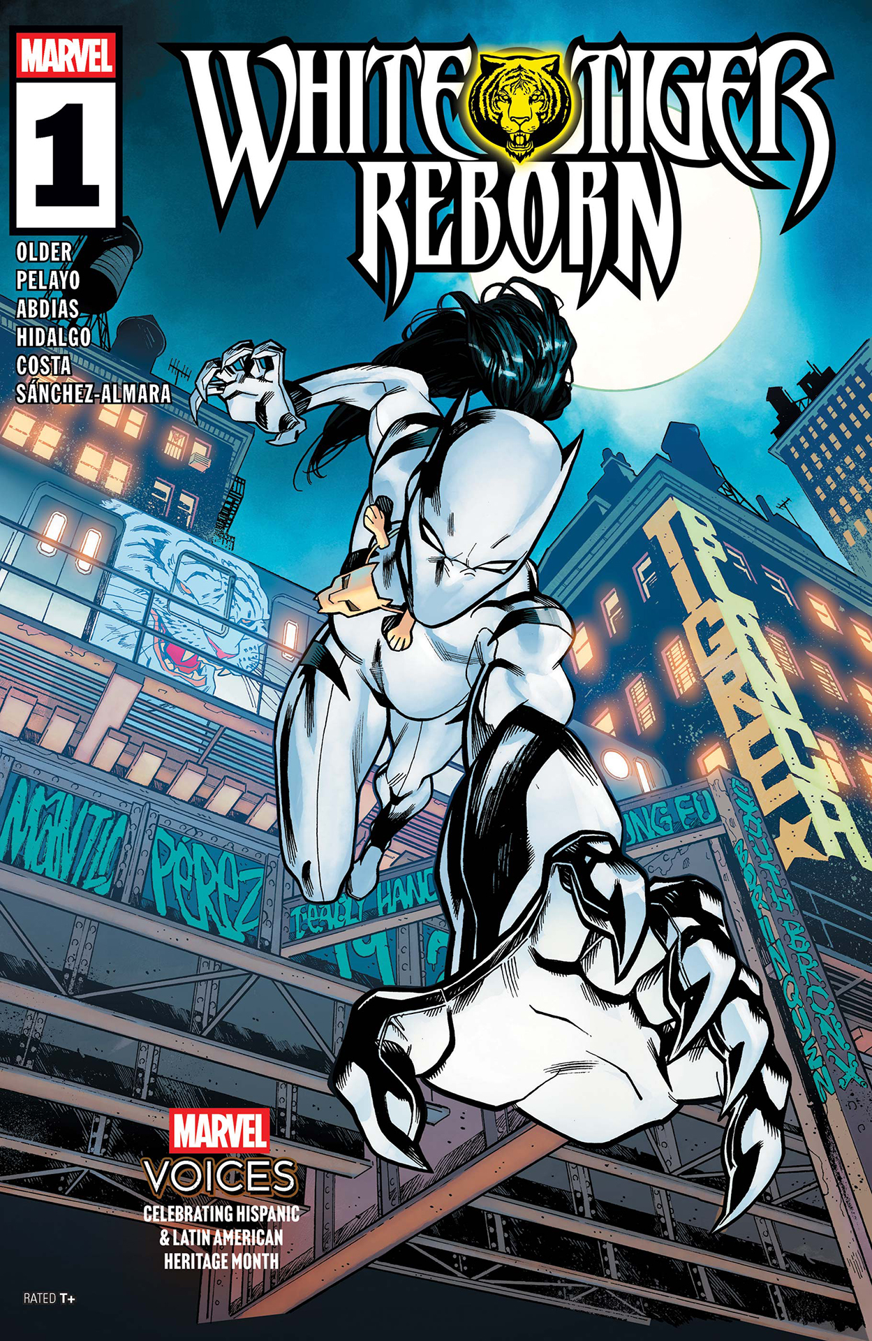 Ava Ayala jumping into action as White Tiger