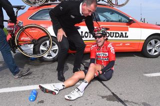 Tony Gallopin (Lotto Soudal) injured in E3 Harelbeke
