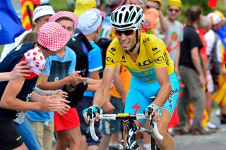 Vincenzo Nibali in action during Stage 18 of the 2014 Tour de France