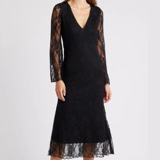 Loveappella Lace Overlay Dress