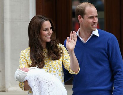 The duke and duchess of Cambridge introduce their newborn daughter