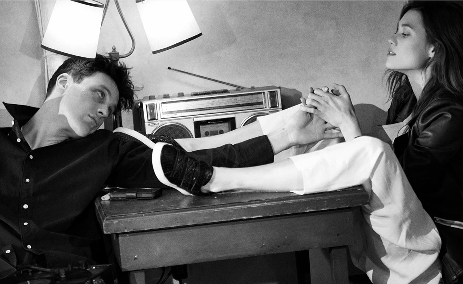 Actor Michael Pitt, for Rag & Bone
