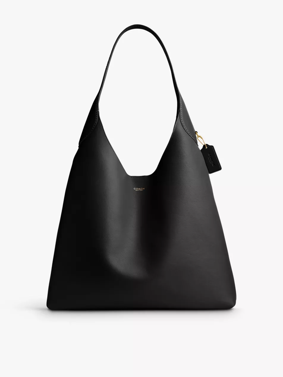 Brooklyn Branded Leather Shoulder Bag