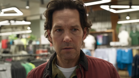 Paul Rudd in a department store in Power Ballad