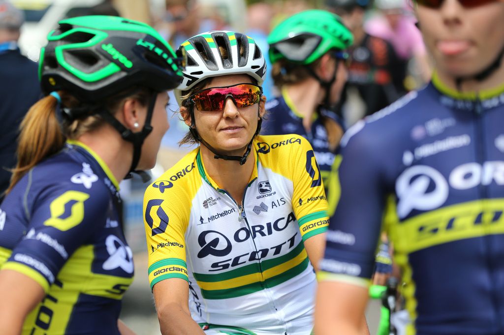 Newly crowned Australian champion Katrin Garfoot (Orica-Scott)