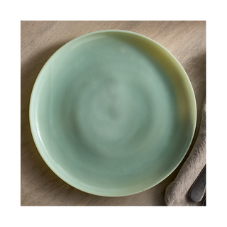 milky green plate