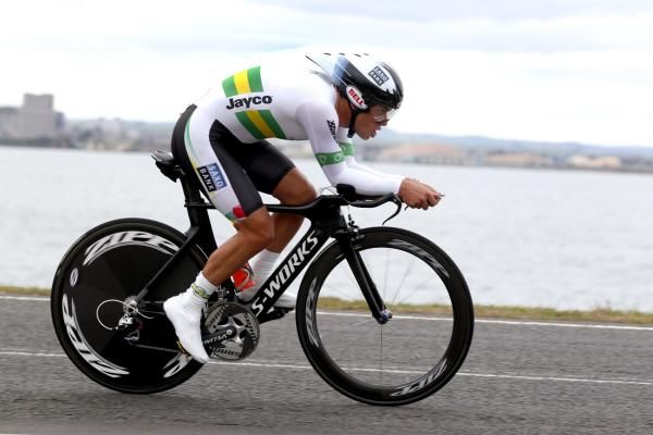 Richie Porte (Australia) was agonisingly close to a medal on home roads