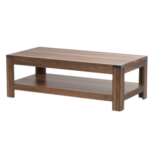 rectangular wooden coffee table