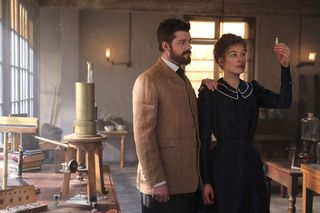 Marie and Pierre Curie (Rosamund Pike and Sam Riley, respectively)