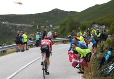 Ben O'Connor on stage 13 of the Vuelta