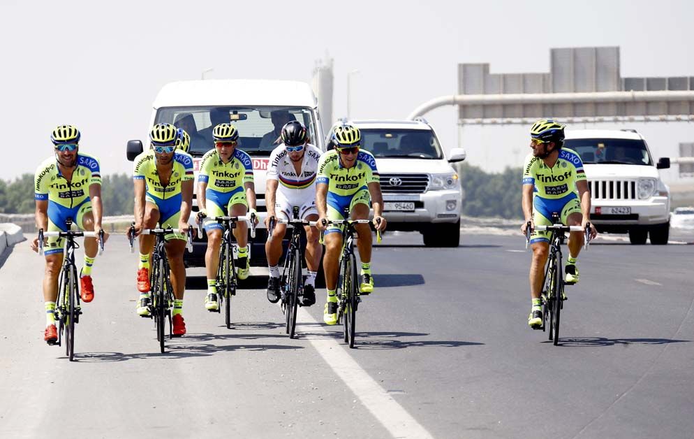 Tinkoff-Saxo take to the roads of Abu Dhabi