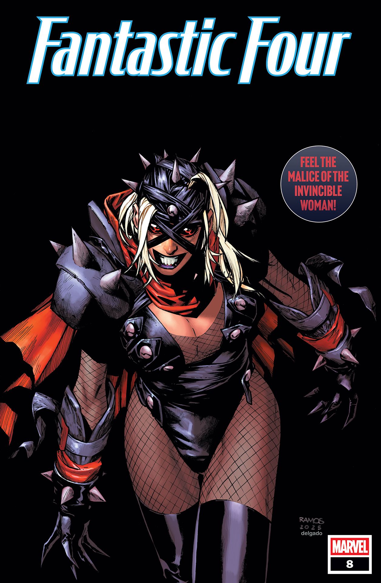 Sue Storm emerging from the shadows as Malice