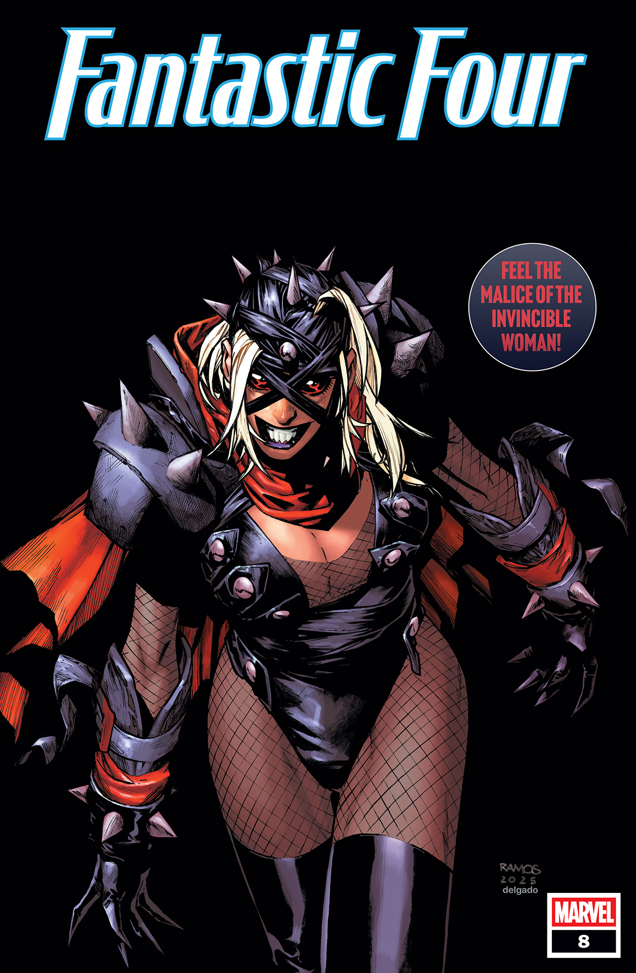Sue Storm emerging from the shadows as Malice