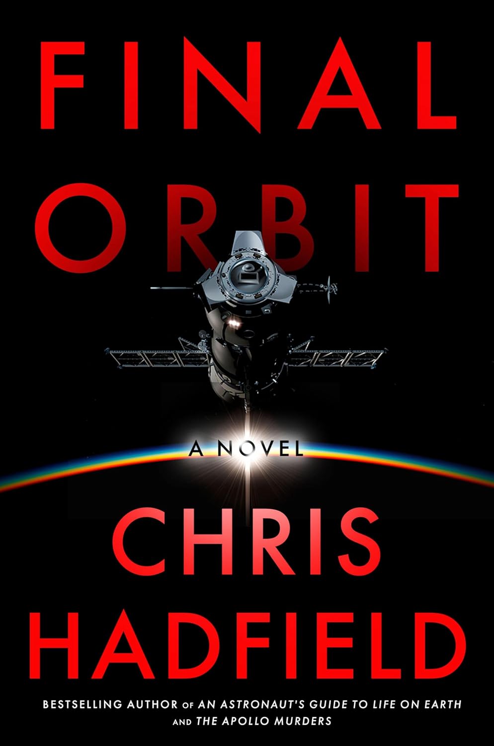 a black and red book cover for a sci-fi novel