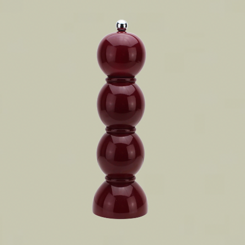 Red bobbin salt/pepper mill