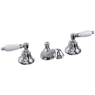 Marden 3-tap Hole Basin Mixer Taps with Pop Up Waste
