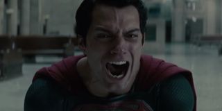 Superman screams in shame in Man of Steel