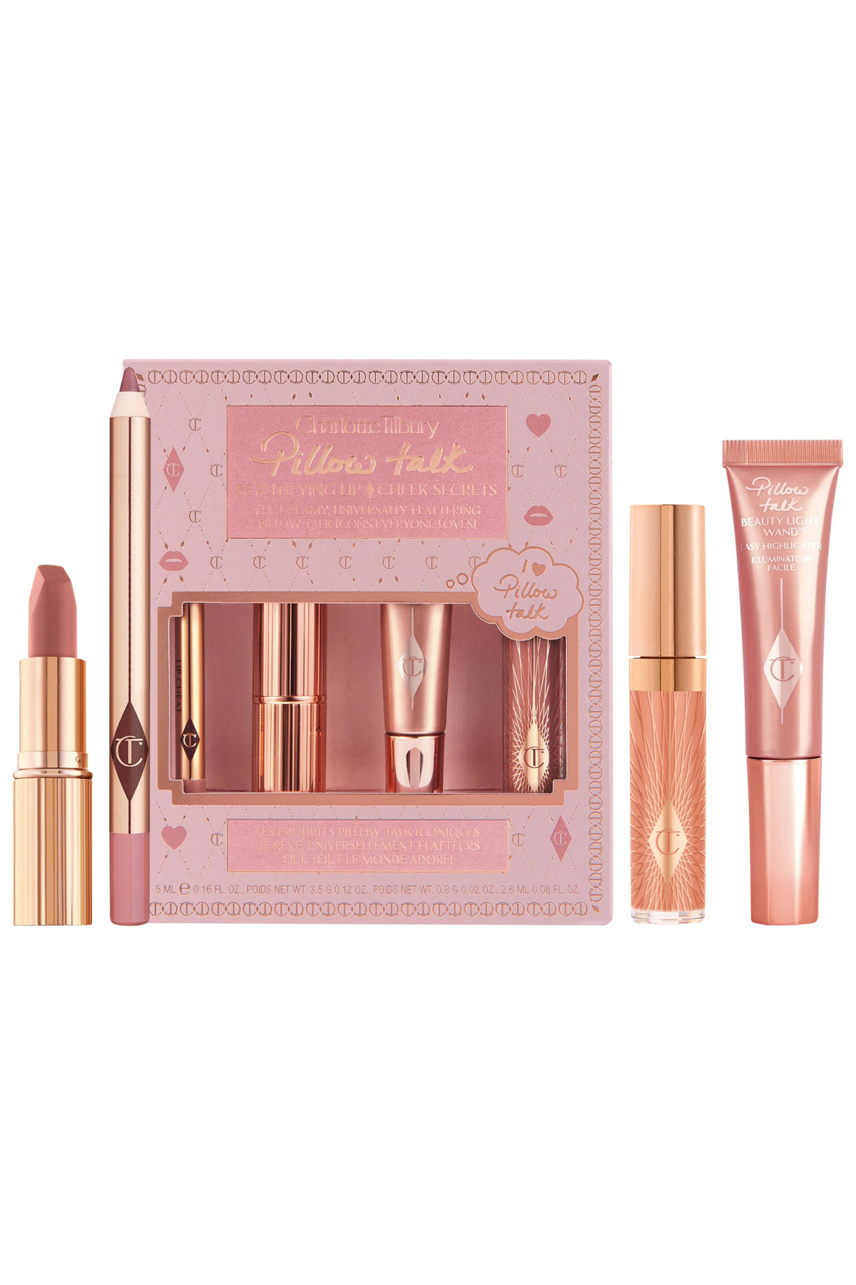  Charlotte Tilbury Pillow Talk Beautifying Lip & Cheek Secrets Set