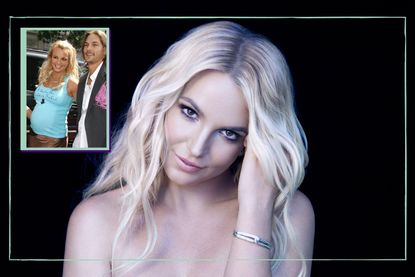 Britney Spears main image and drop in of pregnant Britney with Kevin Federline