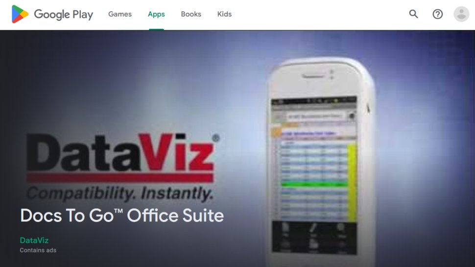 Docs To Go website screenshot (December 2025).