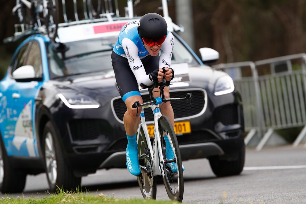 Ben Hermans in action during stage 1 at the Giro d'Italia