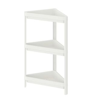 IKEA VESKEN Corner Shelf Unit in white