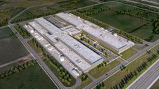 A computer generated concept of Meta's new hyperscale data center in Temple, Texas