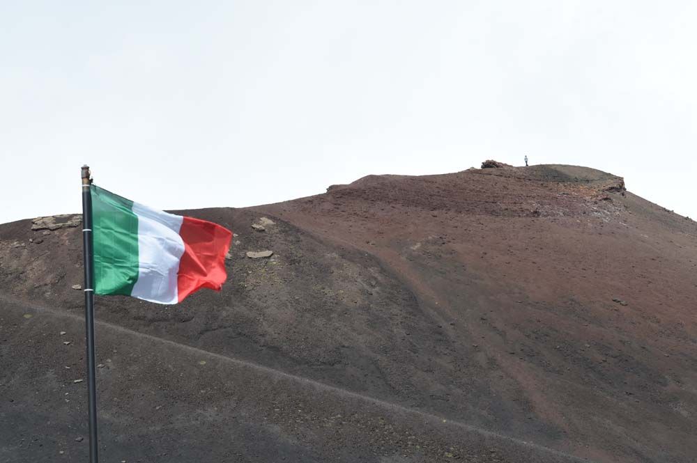 A solemn scene on Mount Etna