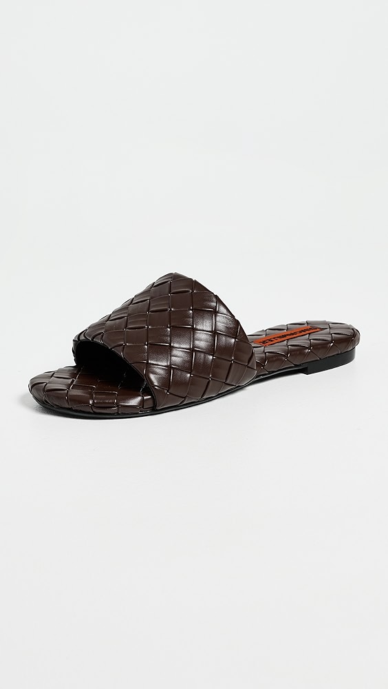 Woven Salerno Sandals - Chocolate