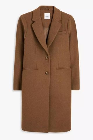 John Lewis Wool Blend Crombie Overcoat