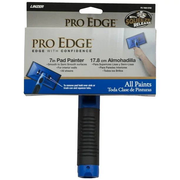 Paint Edge Trimmer Plus Two Pads | Corner Walls & Ceilings Pad Painter | Edge Painting Tool With Pad Refills | Paint Edger For Wall Painting | Paint Pad Applicator(Green