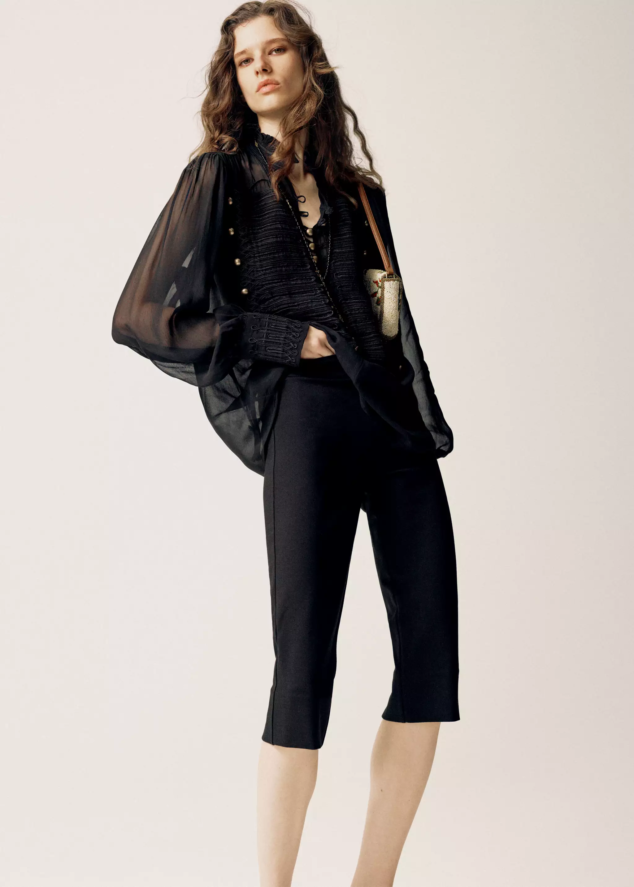 Capri Pants With Cutouts - Women | Mango Usa