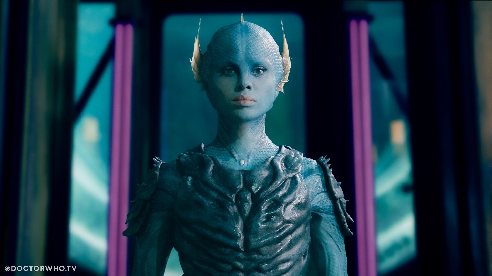 Promotional material for &quot;The War Between the Land and the Sea&quot; showing Gugu Mbatha-Raw as Salt, one of the Sea Devils.