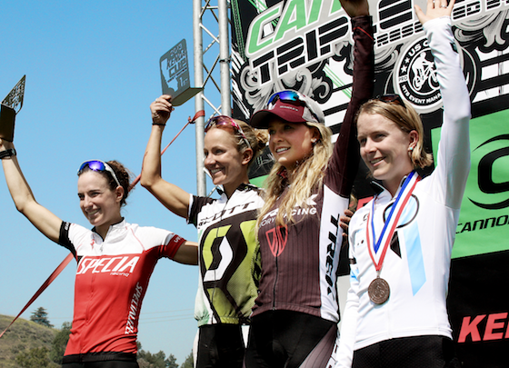 Lesley Paterson (Scott) stood atop the Bonelli Park podium
