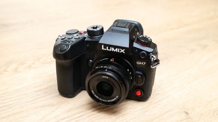 Panasonic Lumix GH7 with a 15mm f/1.7 lens attached